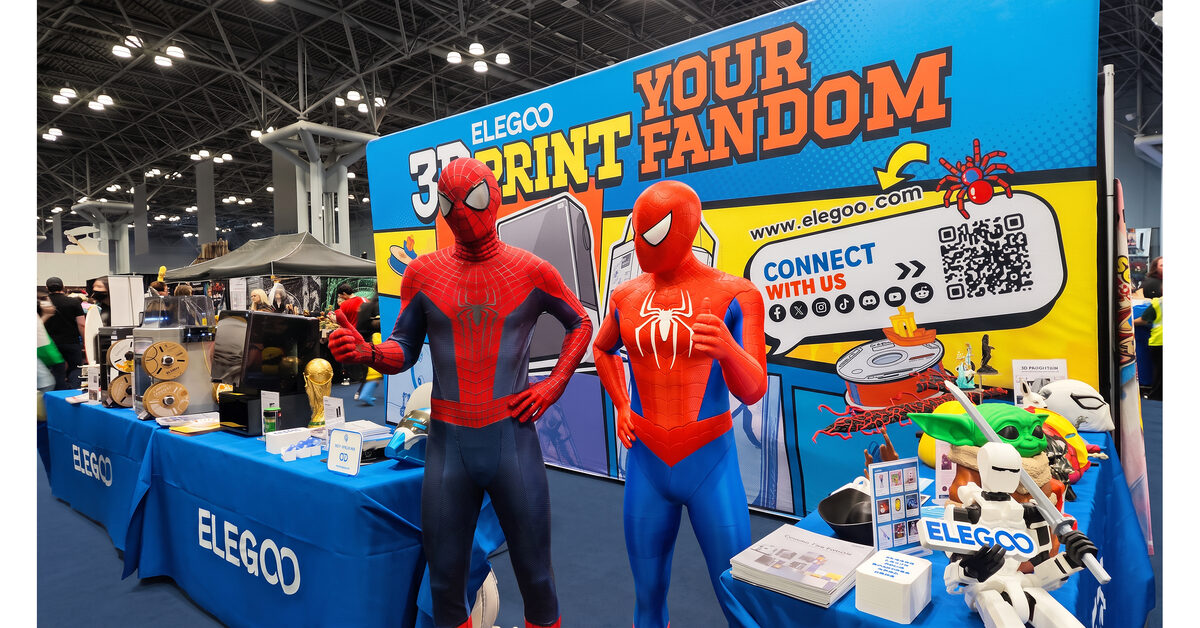 ELEGOO Takes an Emoji-Themed Centauri Carbon 2 to New York Comic Con and Teases a New Resin Printer